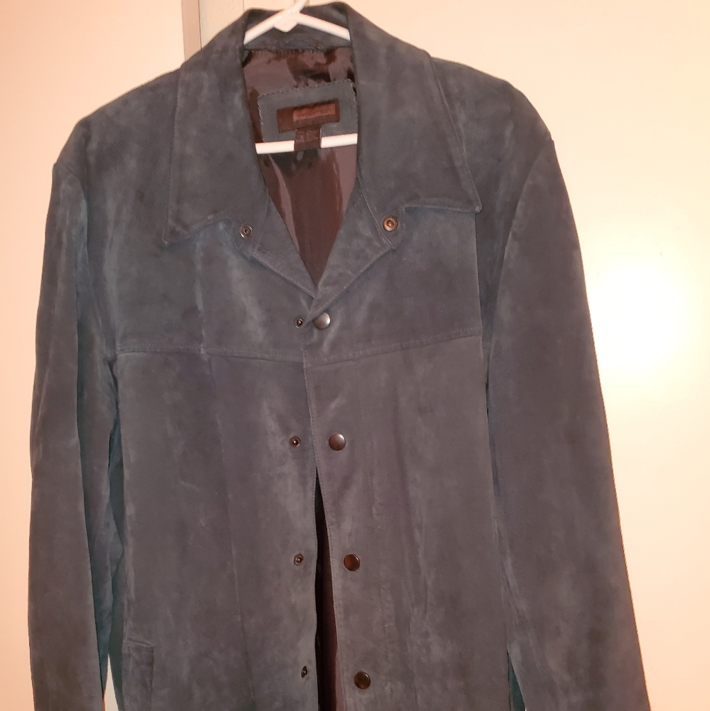 Leather coat